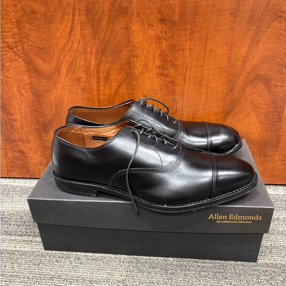 Allen Edmonds Classic Black Leather Oxfords